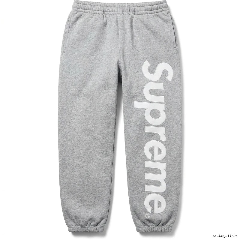 Supreme trendy brand grey sweatpants