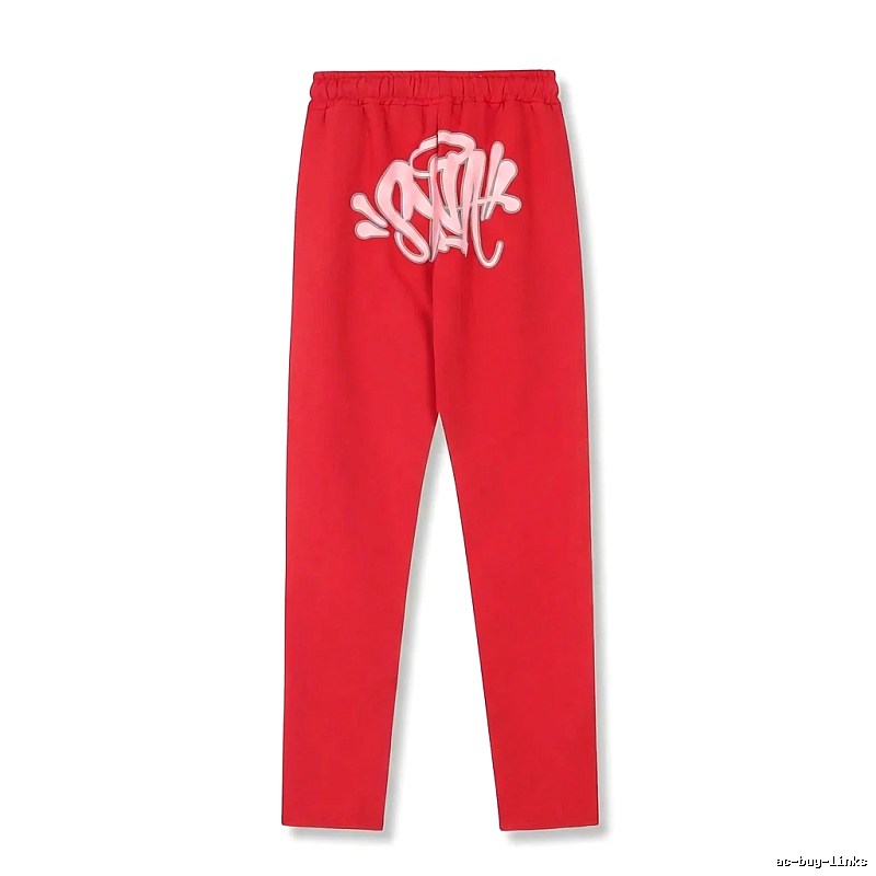 SynaWorld graffiti-style red trousers