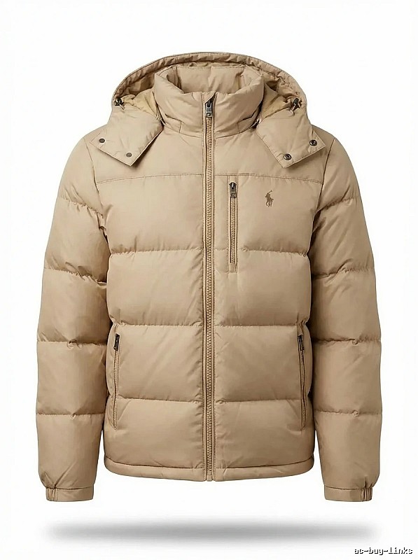 The classic khaki down jacket of Ralph Lauren.
