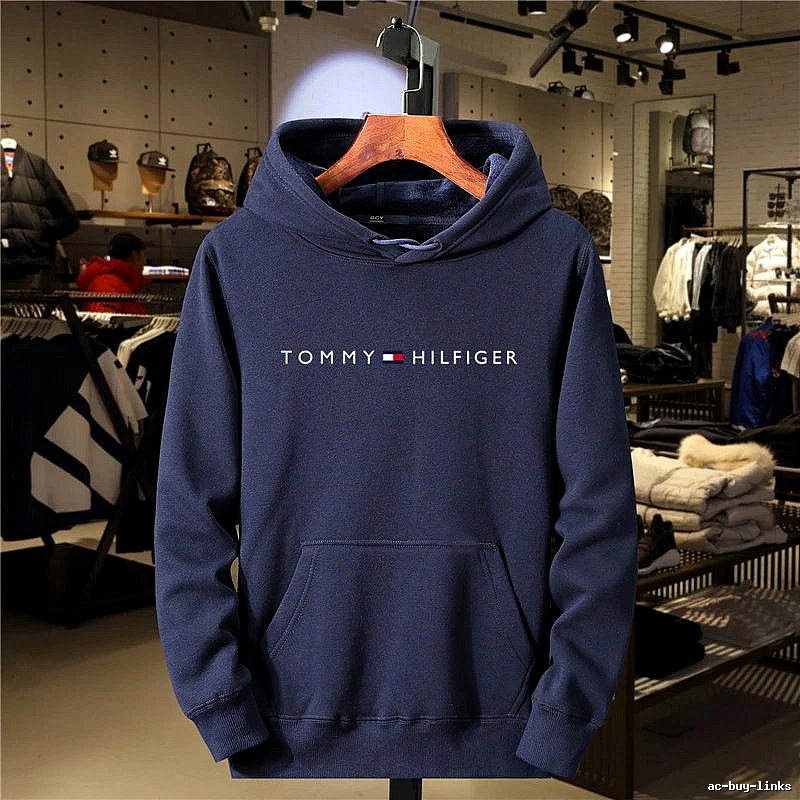 Tommy Hilfiger Navy Logo Hoodie Training Look
