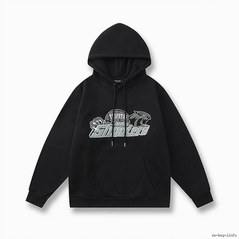 Trapstar - printed trendy and cool black hoodie
