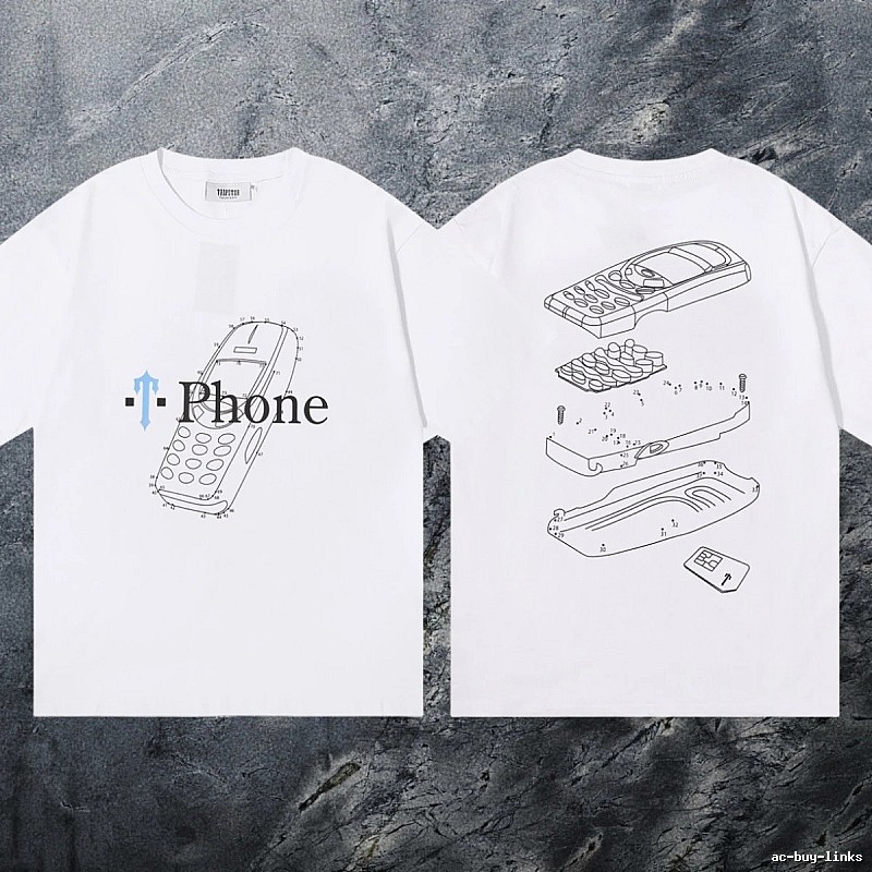 Trapstar Resort Keys graphic T-shirt Black White Key for Travel Looks