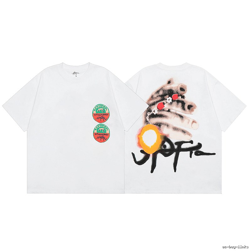 Travis Scott Easy Match Graphic T-shirt Brown Travis Scott for Everyday Use