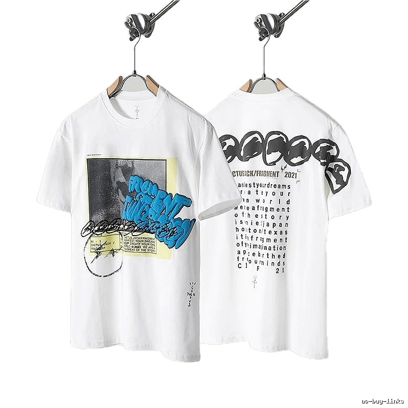 Travis Scott Graffiti Street Style White T-Shirt