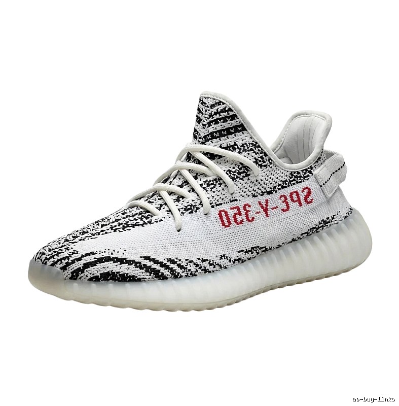 Yeezy 350 black and white trendy sports shoes