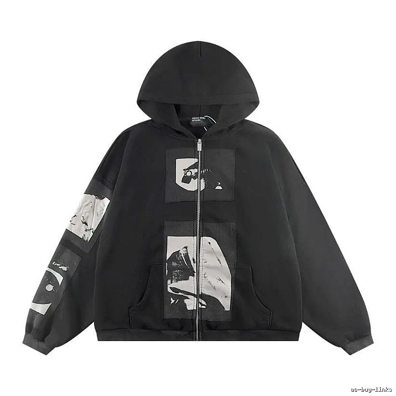 Zip-Layer Styling Graphic Zip Hoodie Travel Styling